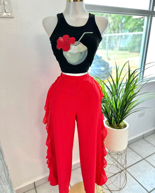 Red pants