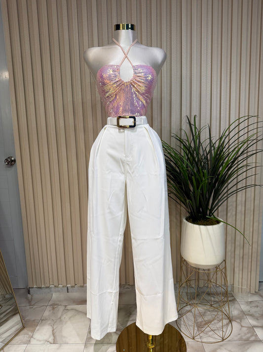 White Pants Wbelt