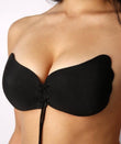 Black invisible bra