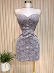 Gray Snake Dress