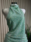 Sequin Aqua  Dress