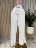 White Pants Wbelt